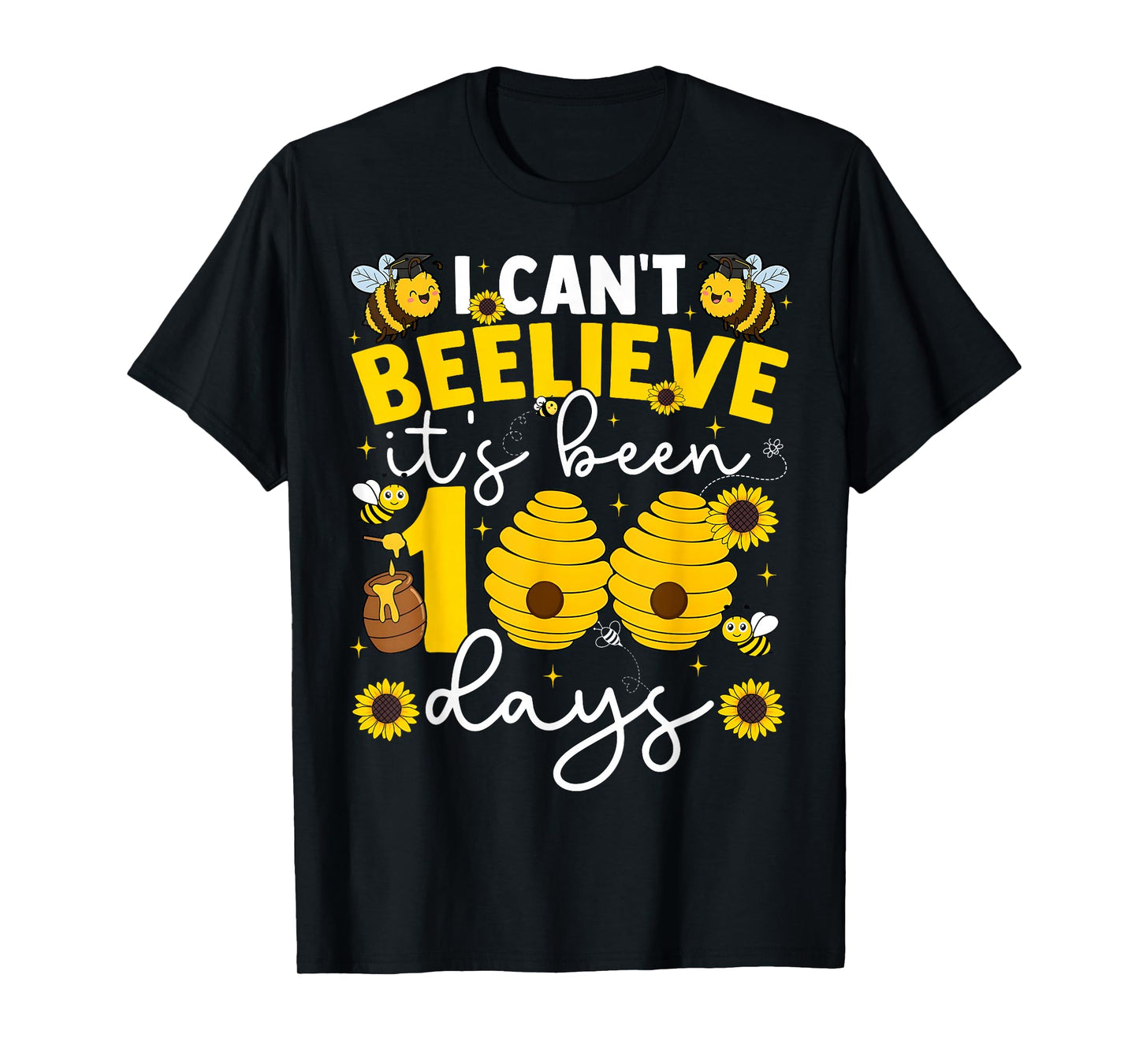 I Can't Beelieve It's Been 100 Days Funny Boy Girl Teacher T-Shirt