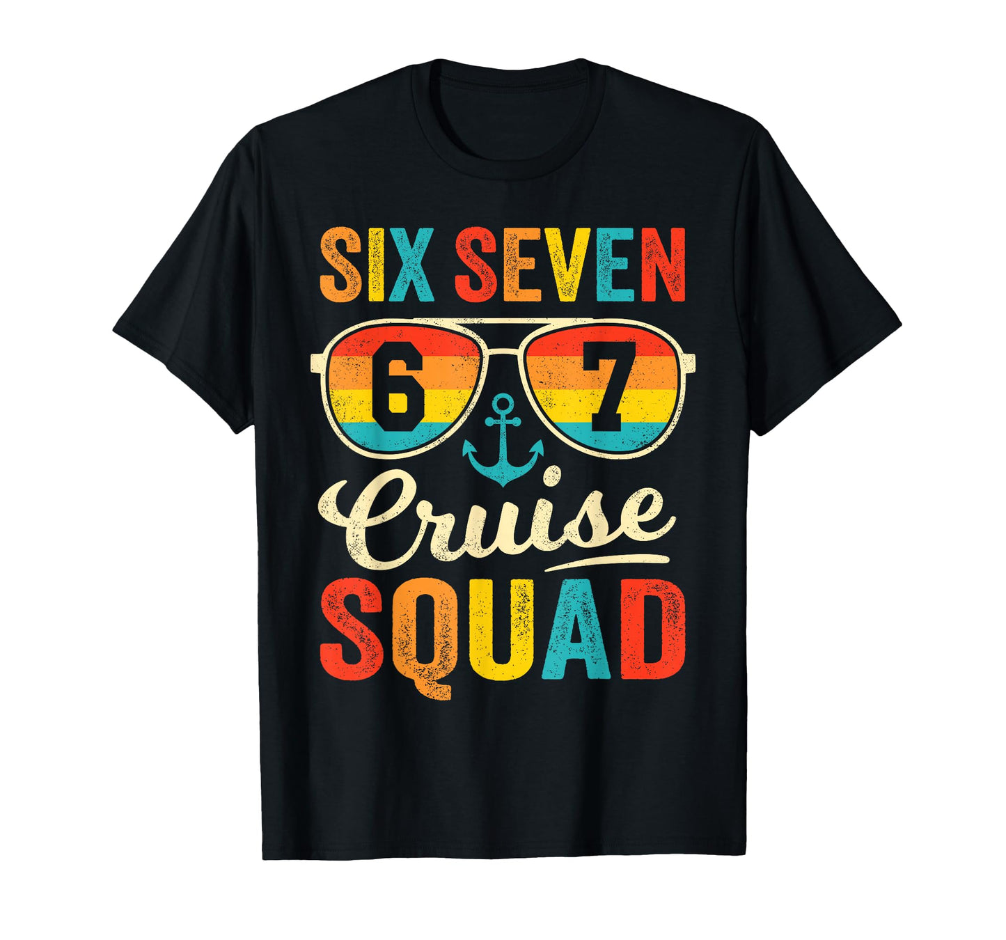 67 Cruise Squad 2025 Funny Kids Cruise Meme Matching Group T-Shirt