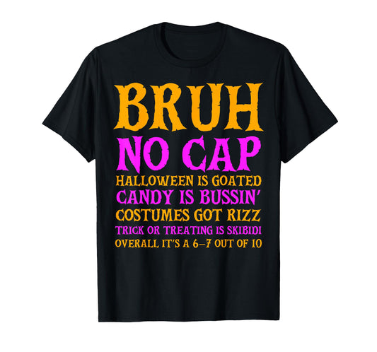 Cool Gen Z & Gen Alpha Halloween Party Slang Shirt Teen Boys T-Shirt