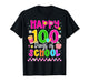Happy 100 Days of School Coffee Apple Smile Coffee Teacher T-Shirt