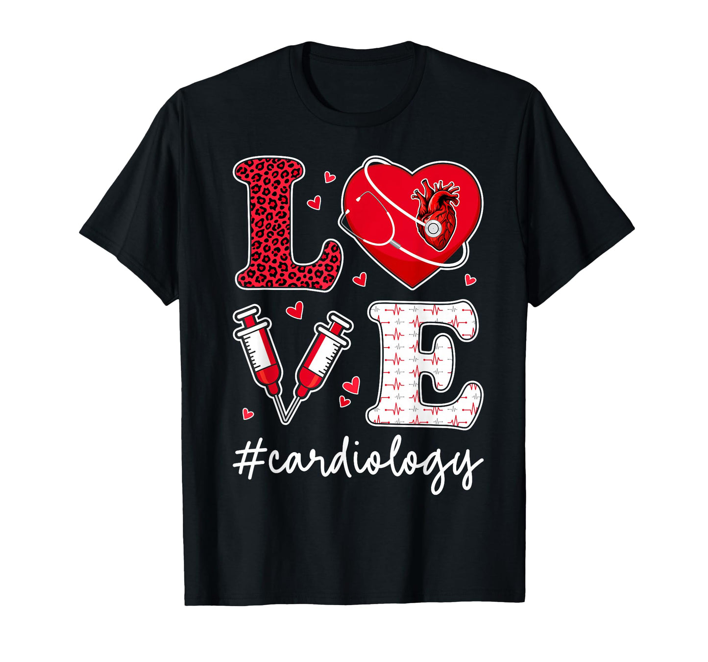 Love Cardiology - Valentine’s Day Cardiologist Couple T-Shirt