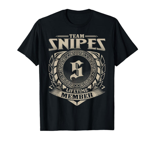 Team Snipes Lifetime Member Funny Snipes Family Name Vintage T-Shirt