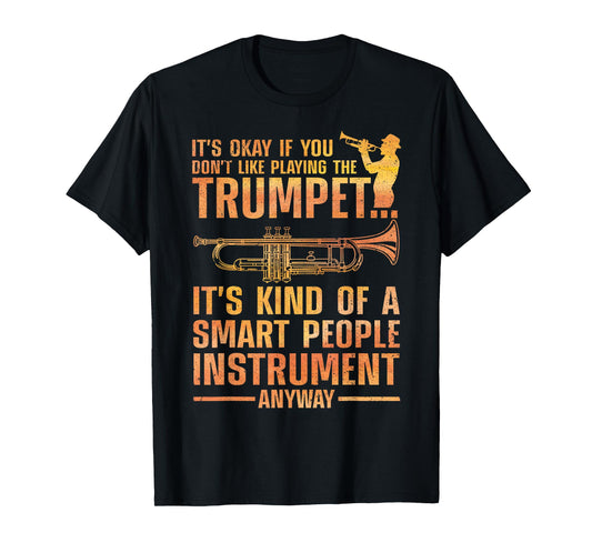 Cool Trumpet Art for Men Women Kid Trumpetist Trumpet Player T-Shirt