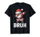 Dabbing Santa Bruh Christmas Santa Hat Xmas Dab Boys Kids T-Shirt