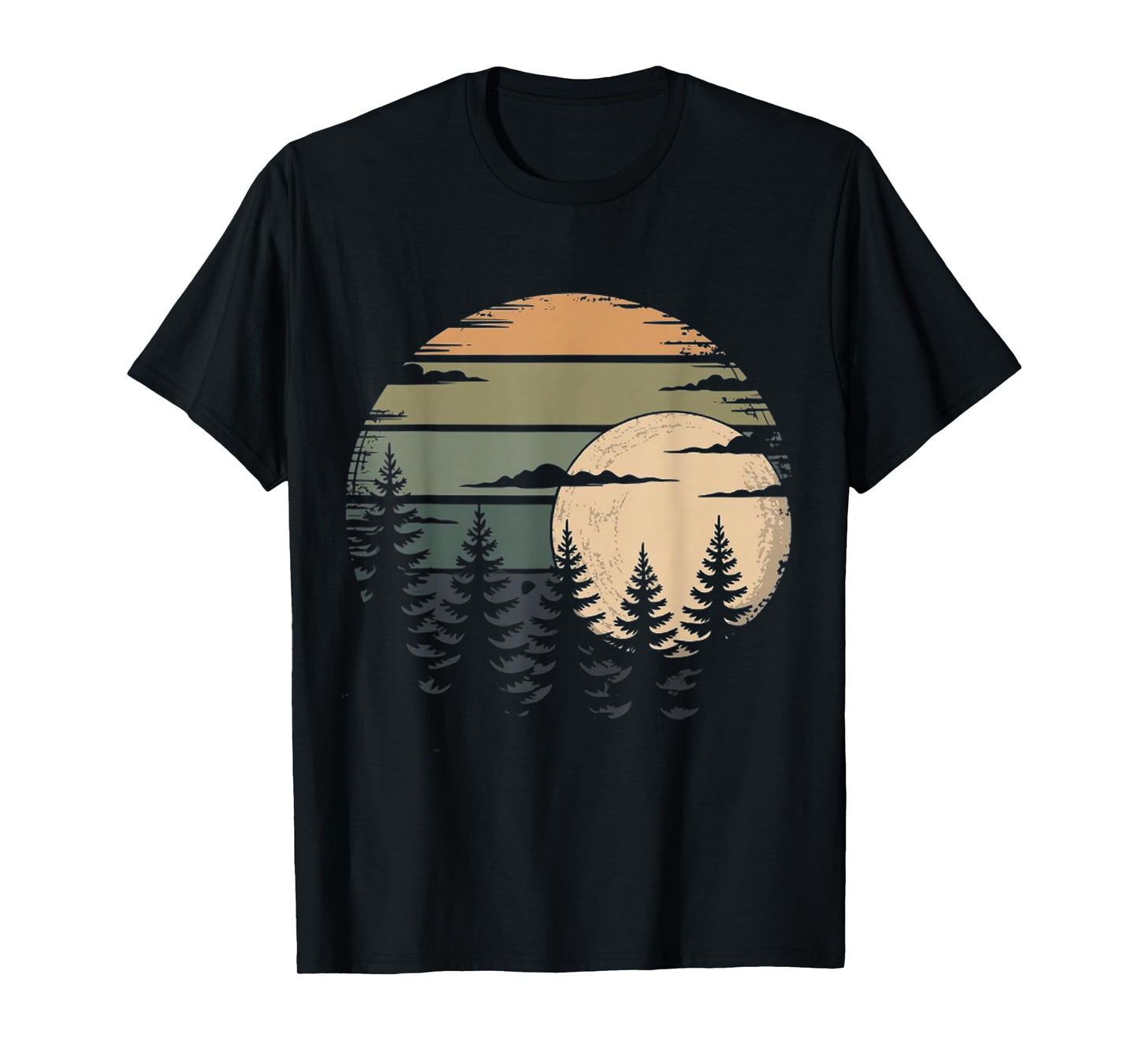 Trees Wildlife Nature Vintage Forest T-Shirt