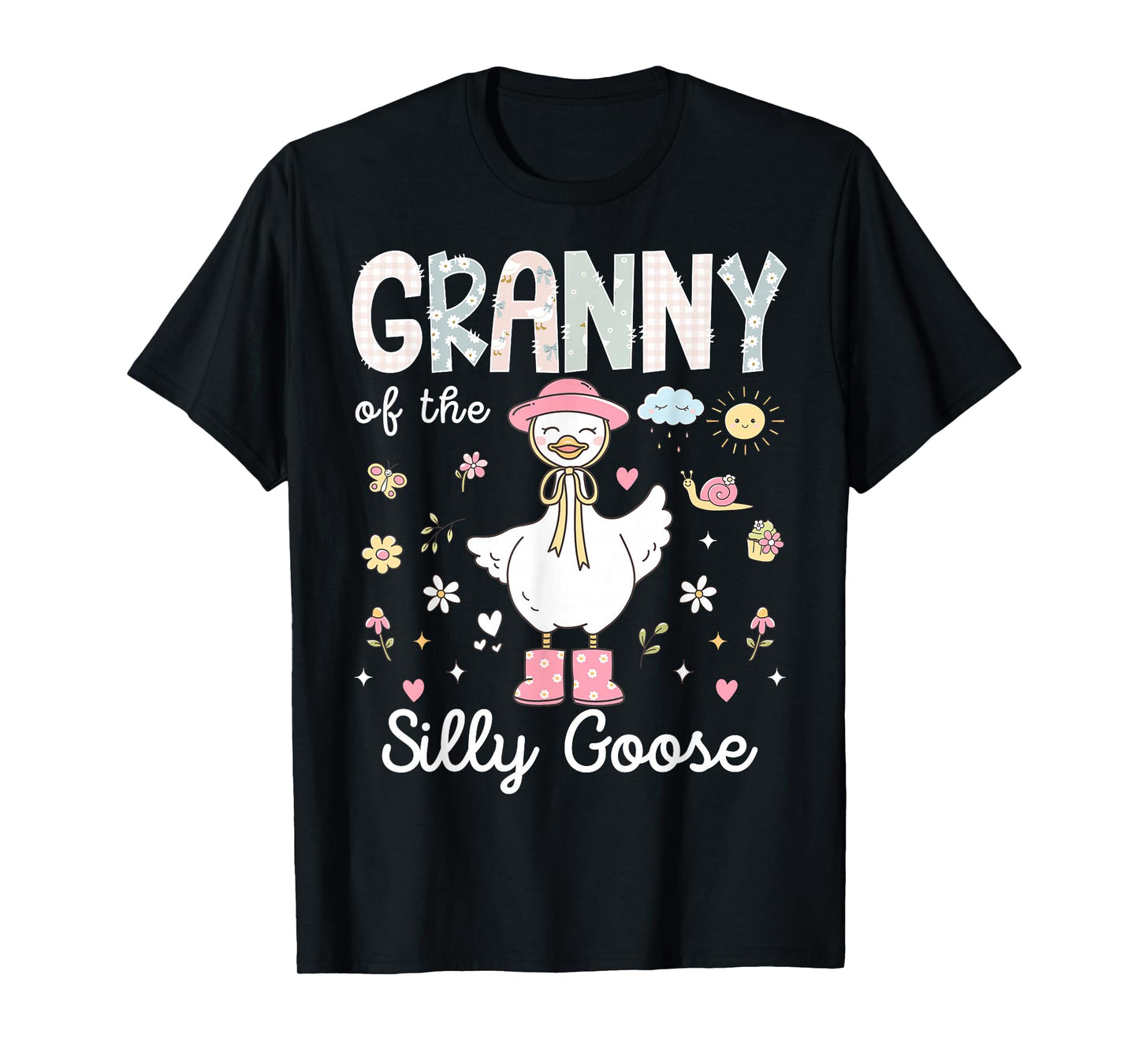 Granny of The Silly Goose 1st Birthday Girl Family Matching T-Shirt