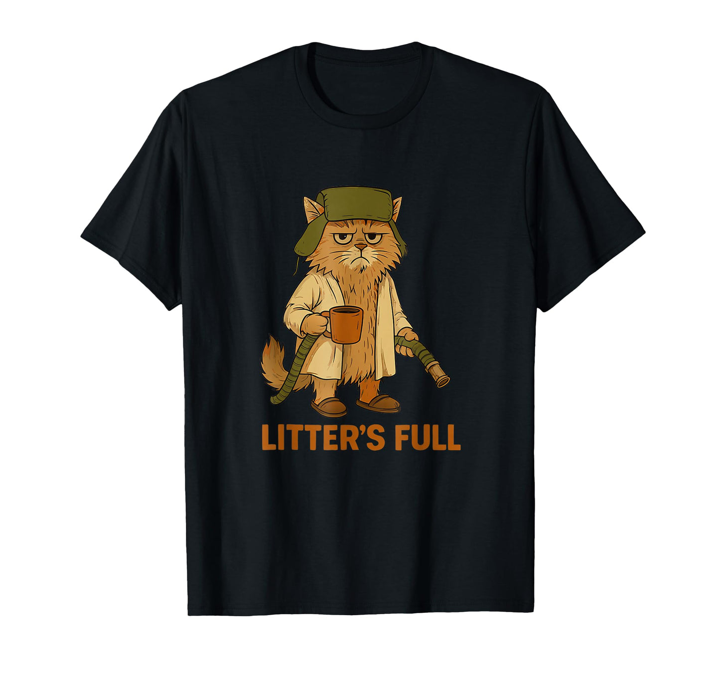 Litter’s Full Funny Cat Lovers Christmas for Men Women Kids T-Shirt