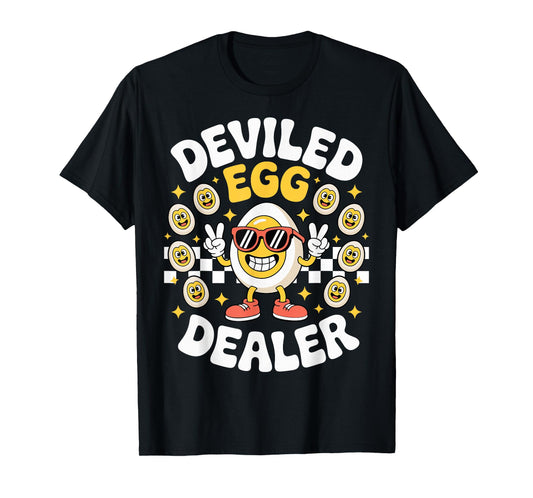 Deviled Egg Dealer Retro Thanksgiving Food Deviled Egg T-Shirt