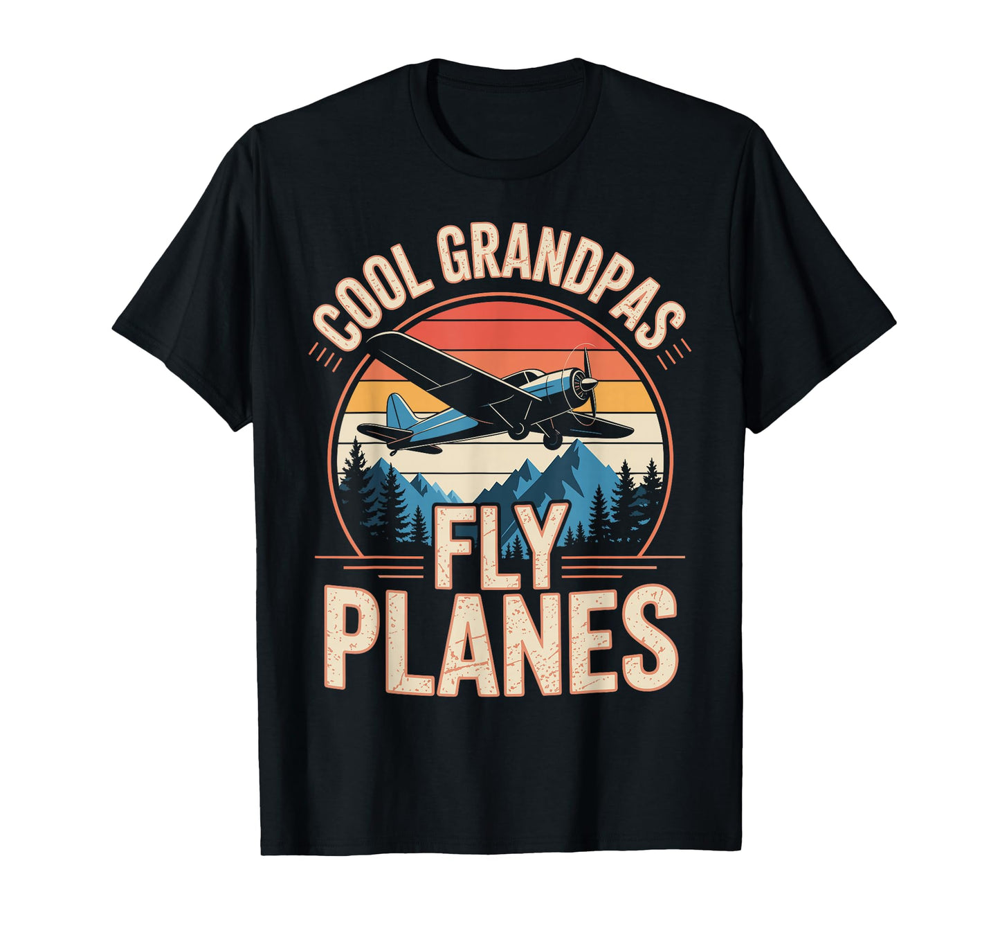 Cool Grandpas Fly Planes Funny Pilot Grandpa T-Shirt