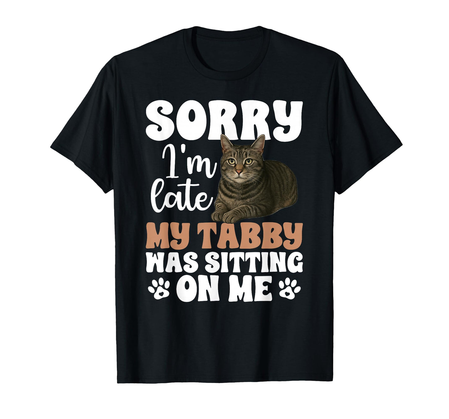 Grey Tabby Cat Owner Funny Gray Tabby Cat Lover T-Shirt