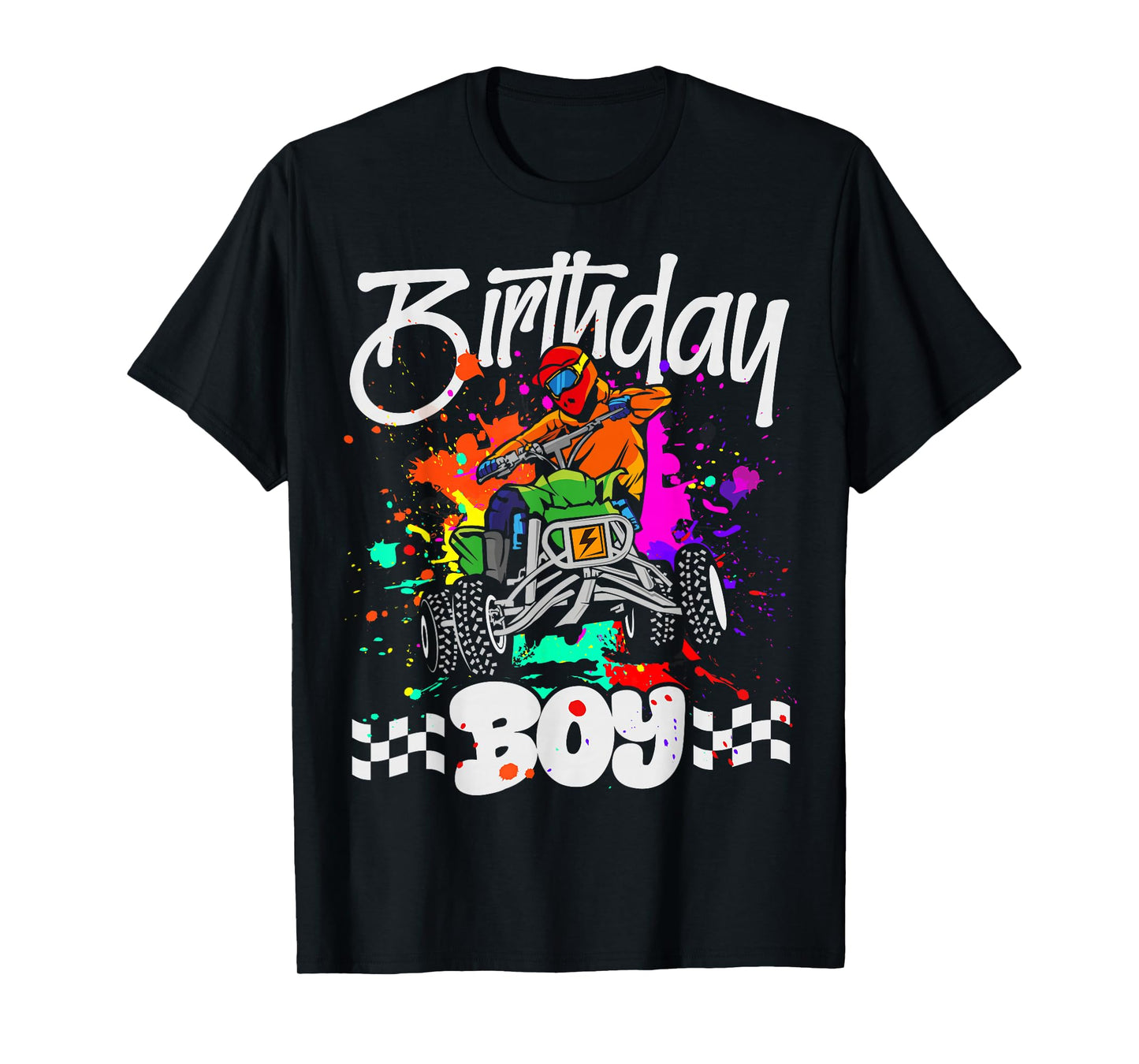 Funny Birthday Boy 4 Wheeler Birthday Boy ATV Birthday Party T-Shirt