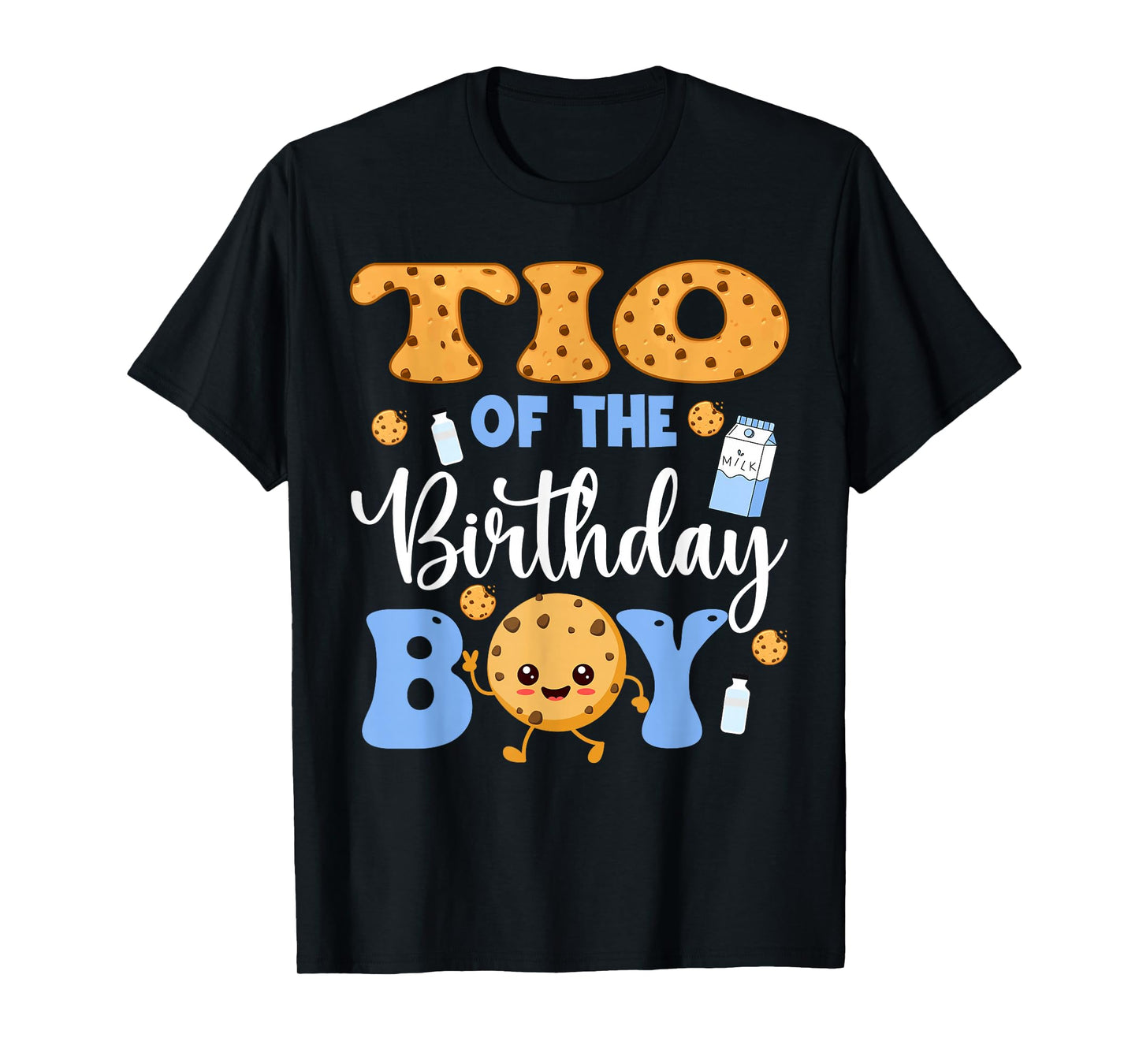 TIO of The Birthday Boy Funny Milk and Cookies Party T-Shirt