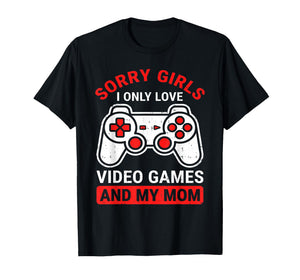 Funny Boys Valentines Tee Video Games Men Kids Gamer Gaming T-Shirt
