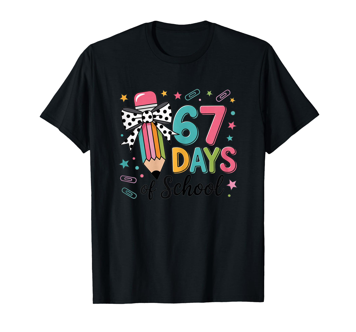 Six Seven 67 Days of School T-Shirt