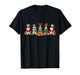Border Collie Dogs Christmas Lights Santa Dog Lover Gifts T-Shirt