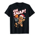 Oh Snap! Gingerbread Man Funny Xmas Basketball T-Shirt