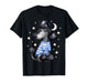Sleepy Black Poodle Stars and Moon Dog Lover Sleeping Pajama T-Shirt