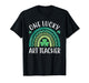 One Lucky Art Teacher St Patricks Day Women Funny Rainbow T-Shirt