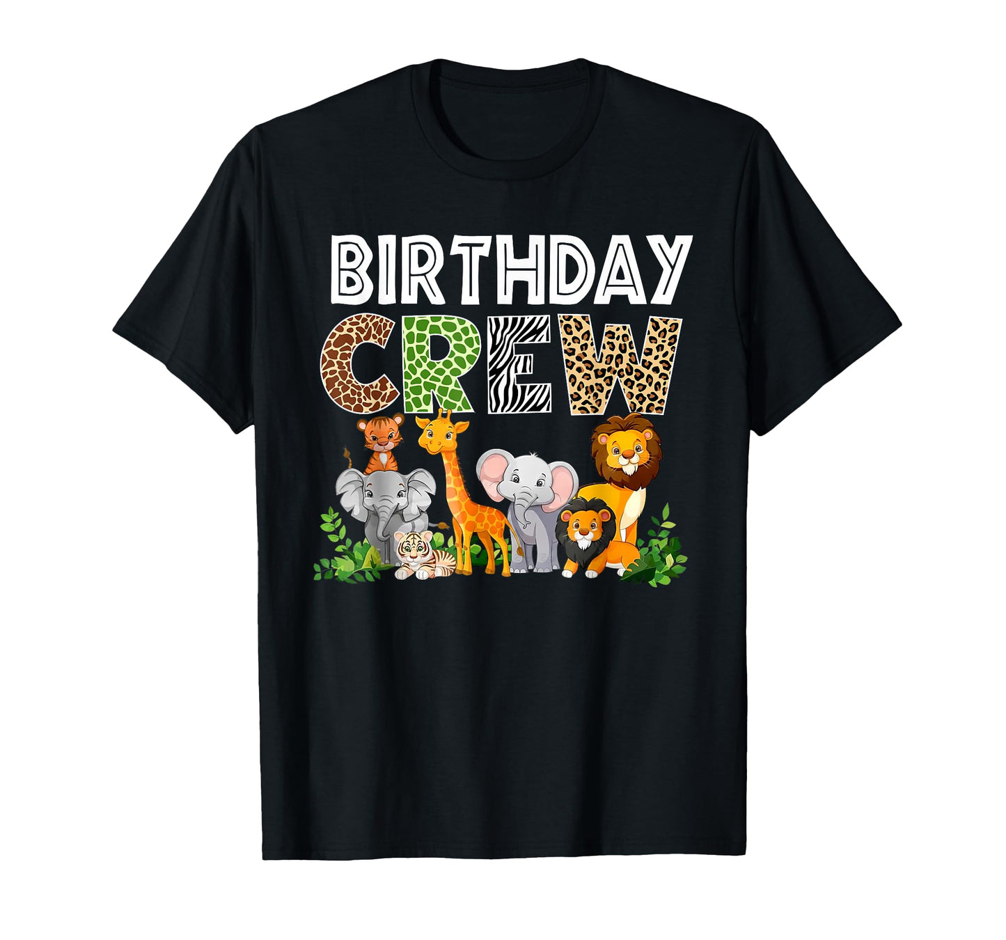 Birthday Crew Zoo Lover Wild B-Day Safari Jungle Animal T-Shirt
