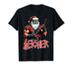 Christmas Santa Guitar Sleigher Xmas Rocker Men Boys Kids T-Shirt