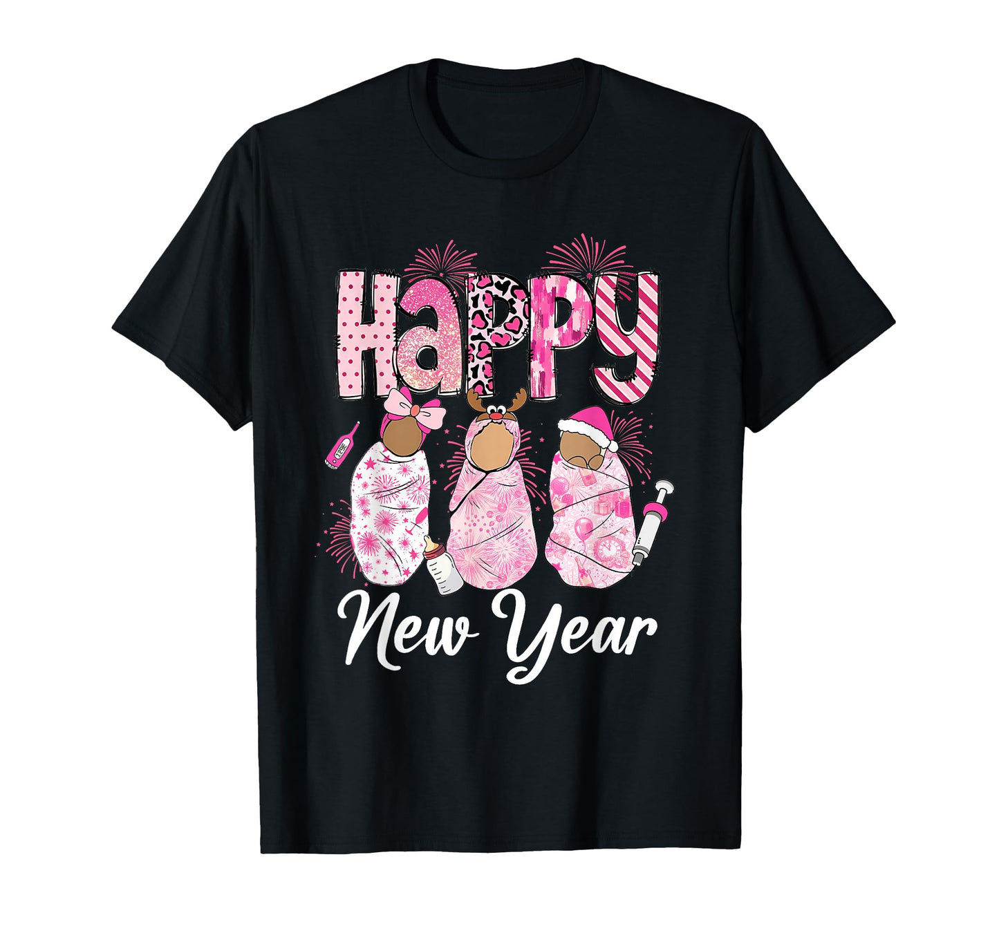 Happy New Year Labor & Delivery L&D Nurse NYE Party 2026 T-Shirt