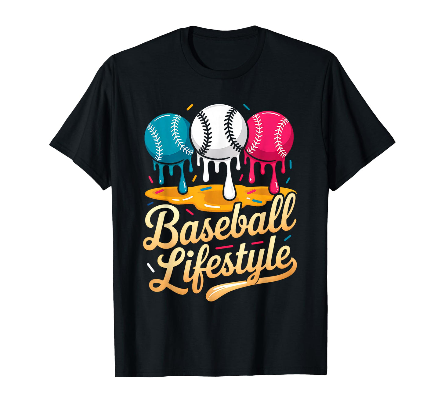 Baseball Lifestyle 101 Apparel Youth Baseball Drip Icecream T-Shirt