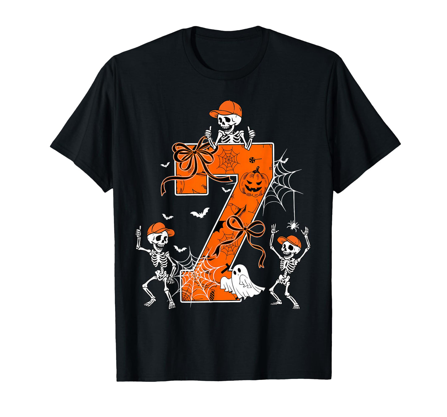 Six Seven Meme 6 7 Halloween Costume Dancing Skeleton T-Shirt