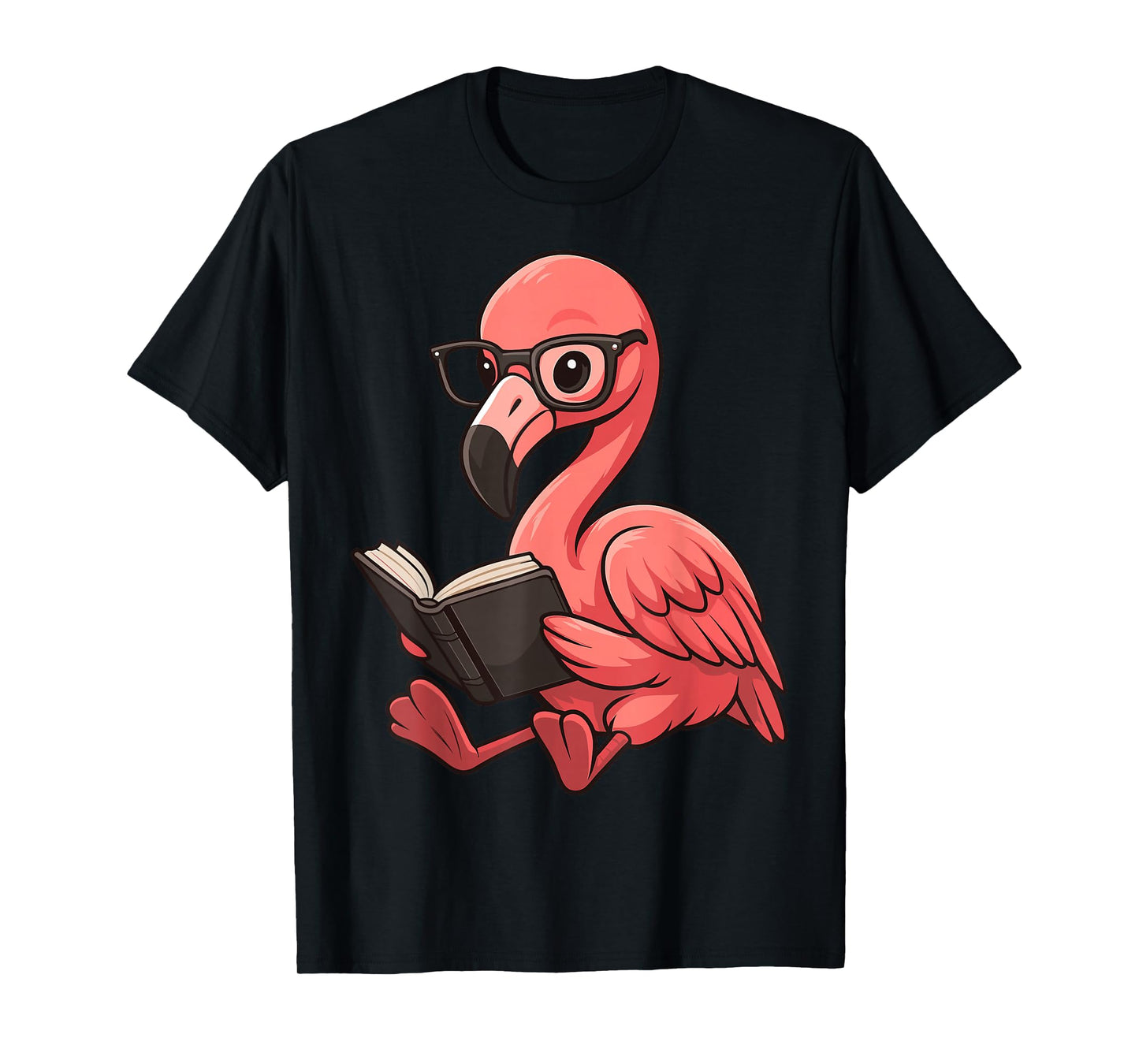 Flamingo Reading Book Lover T-Shirt