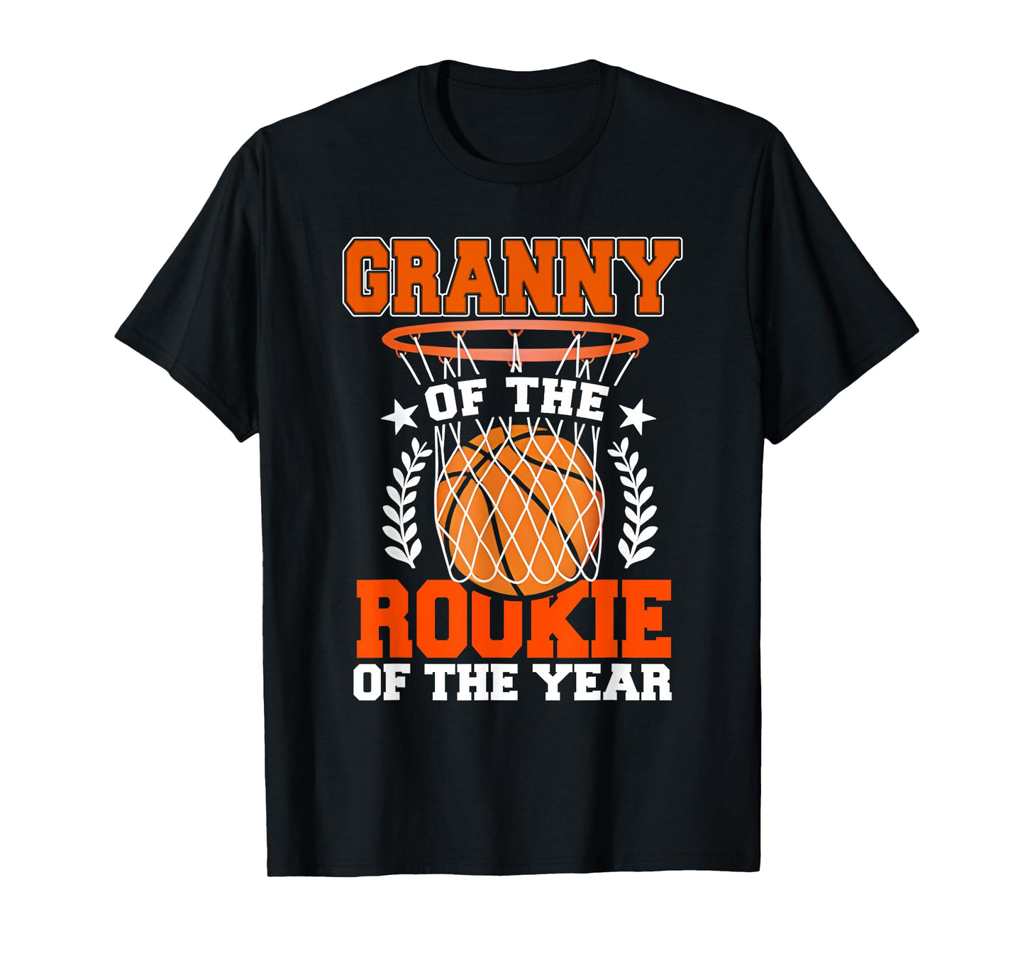 Granny of Rookie 1st Basketball Bday Theme Matching T-Shirt