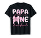Papa of Little Miss Onederful First Birthday Girl Bow T-Shirt