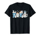 Retro Funny Snowman Winter Coffee Cups Latte Cozy Season T-Shirt