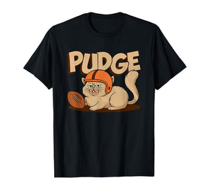 Pudge The Football cat Grumpy Game Day Mascot T-Shirt