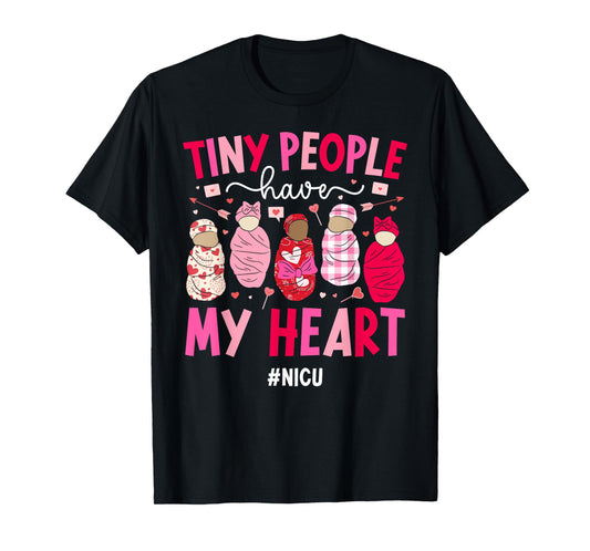 Valentine NICU Nurse Valentines Day Neonatal ICU Nurse T-Shirt
