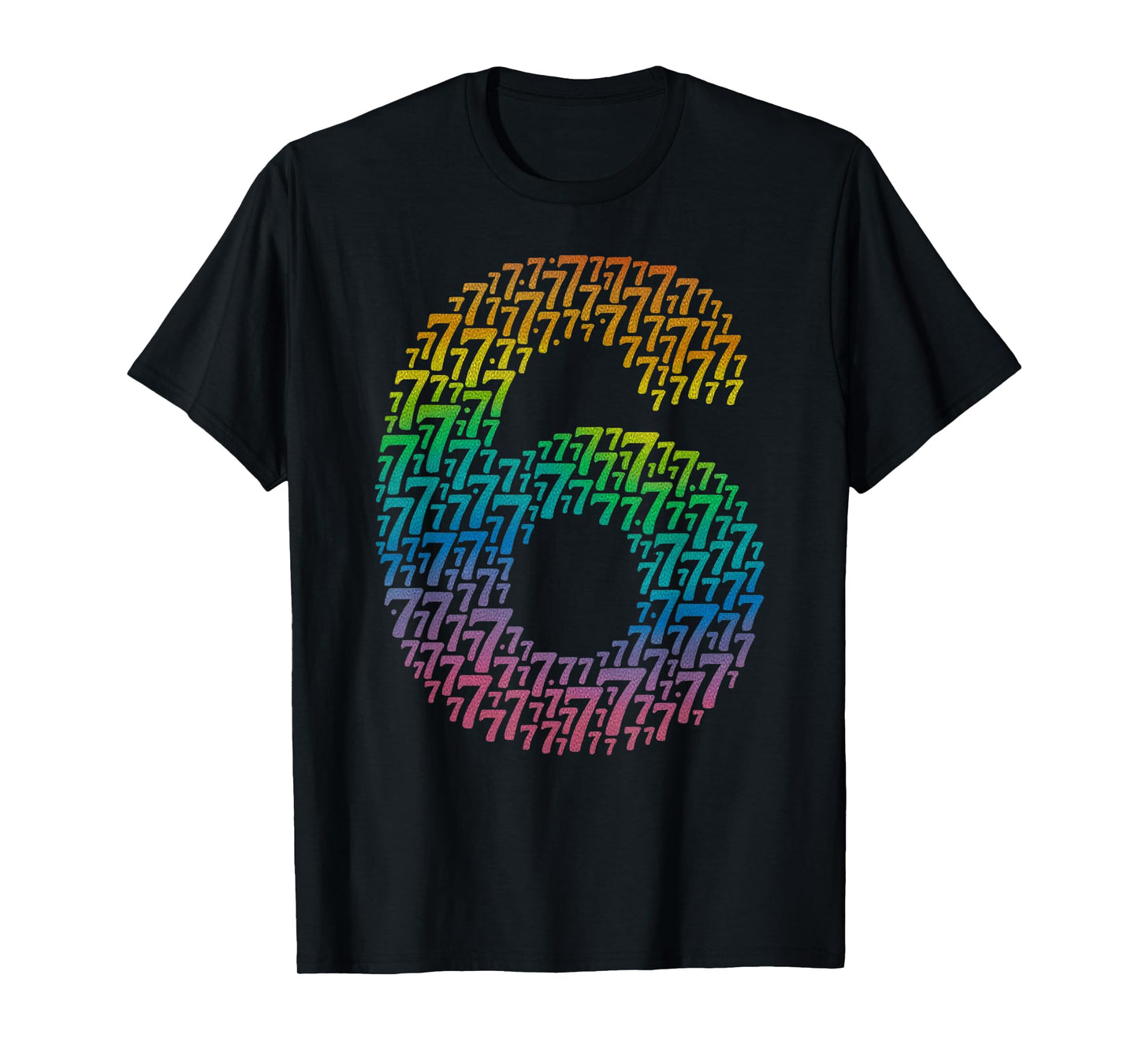 67 Six Seven Cool Matching 6-7 Rainbow Design Funny 6 7 Meme T-Shirt