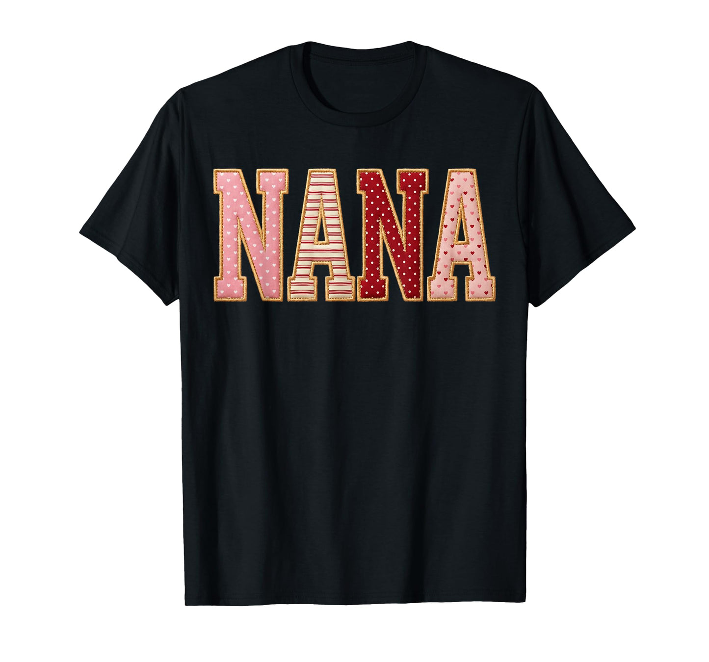 Mama Gifts Mother Love Grandma Hearts Valentine Nana T-Shirt