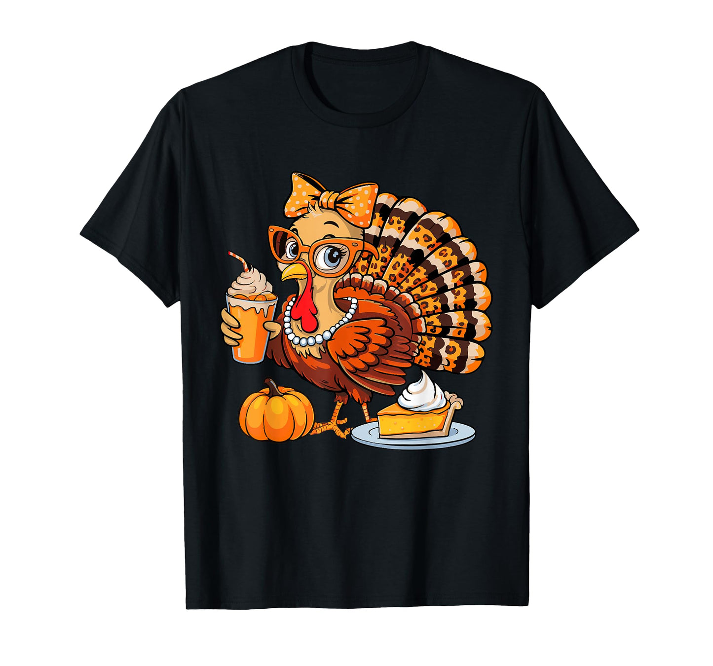 Turkey Thanksgiving Shirt Women Girls Turkey Thanksgiving T-Shirt