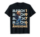 50th Birthday Cool Bear March 1976 Vintage 50 Years Old T-Shirt