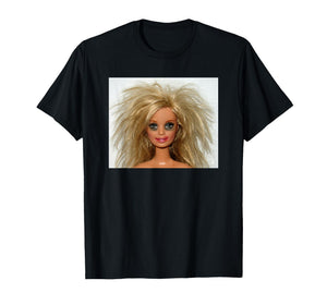 New Funny Distressed Blonde Doll Face Meme T-Shirt
