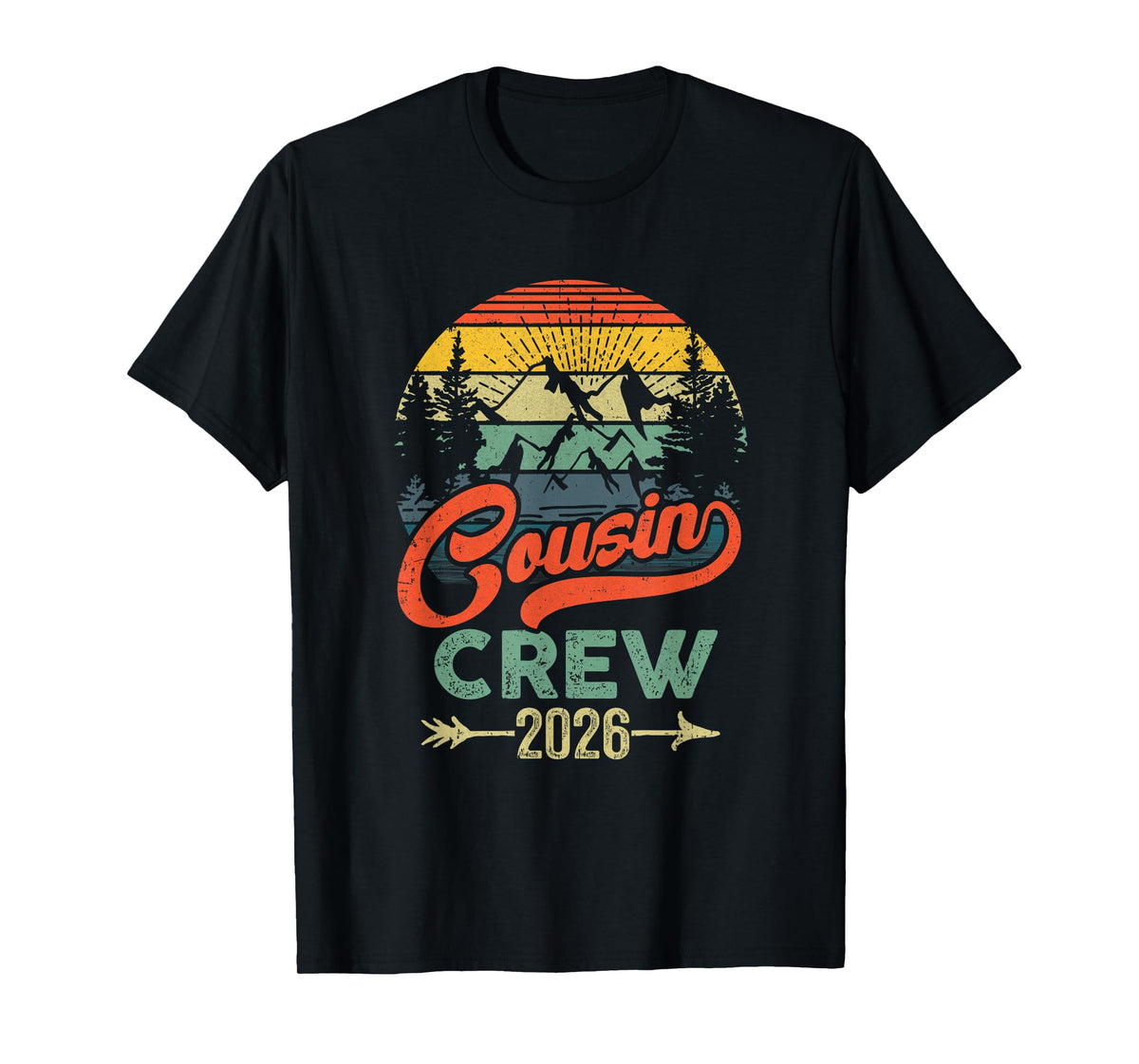 Cousin Crew 2026 Camping Family Reunion Making Memories T-Shirt