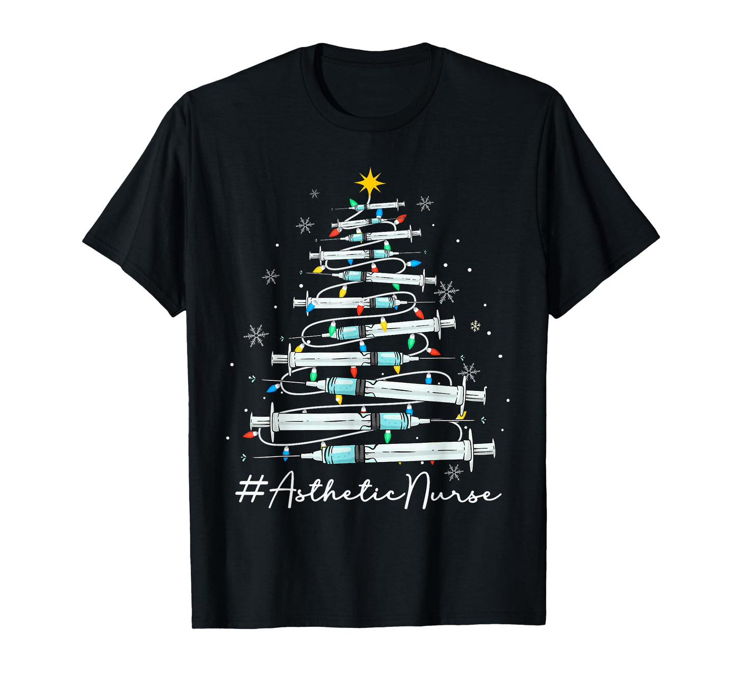 Botox Dealer Christmas Tree Aesthetic Nurse Injector T-Shirt