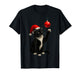 Funny Tuxedo Bauble Cat Santa Hat Red Xmas Christmas T-Shirt
