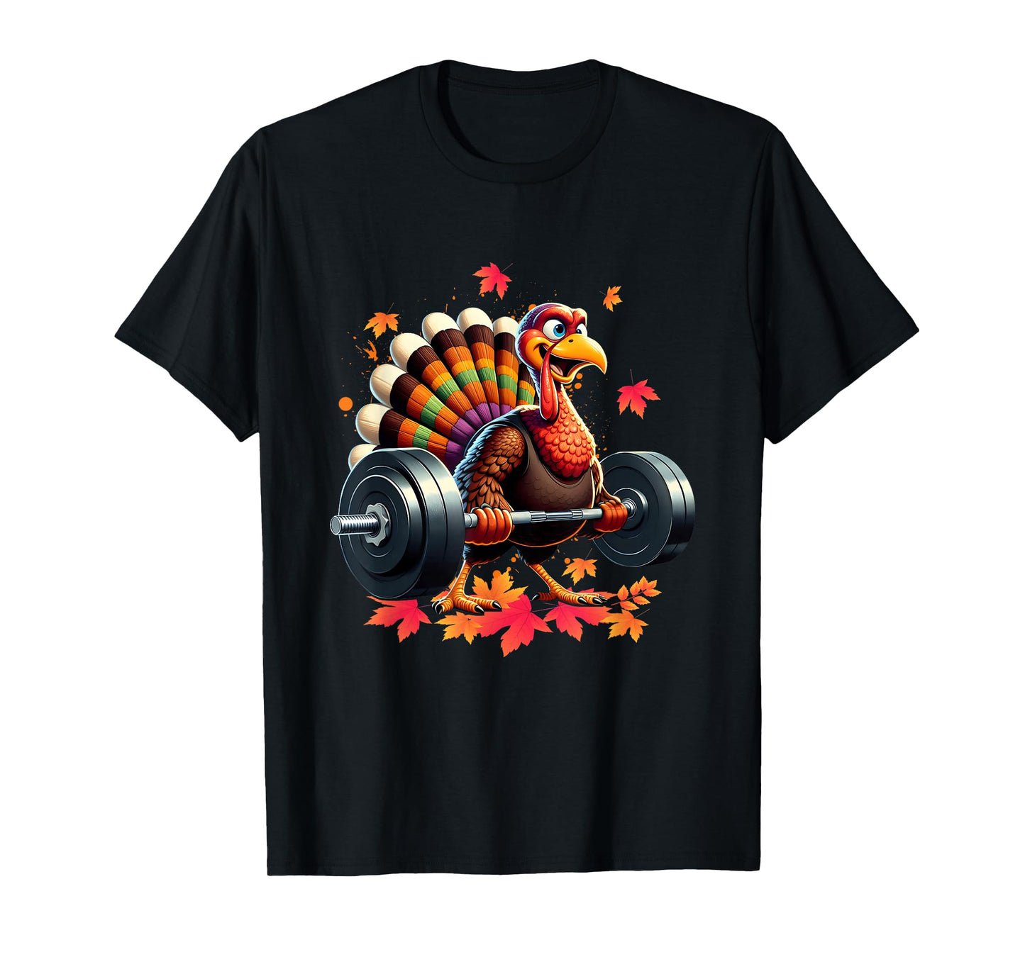 Turkey Deadlift Exercise Thanksgiving Fitness Weightlifting T-Shirt