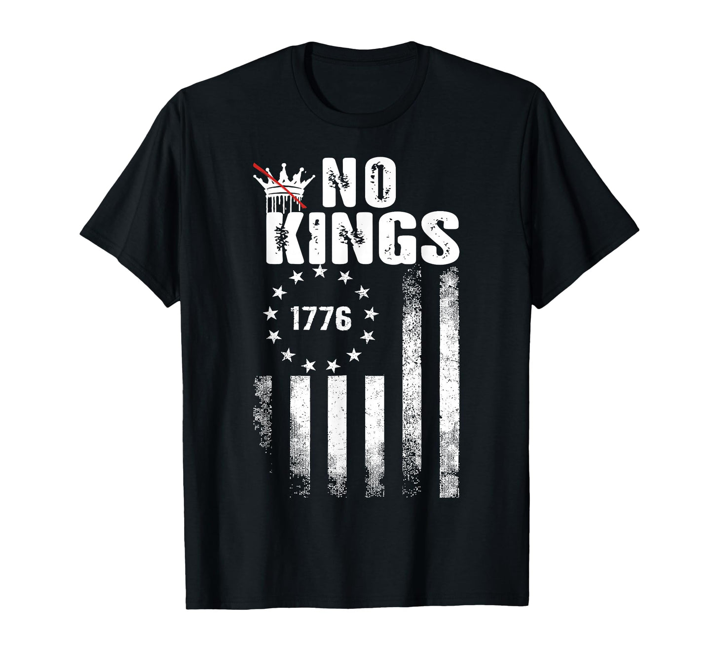 No Kings Patriotic Men Women Liberty T-Shirt