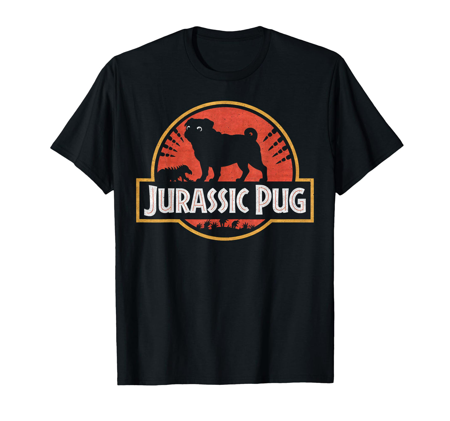 Funny Pugs - Jurassic Pug for Dog Lovers T-Shirt
