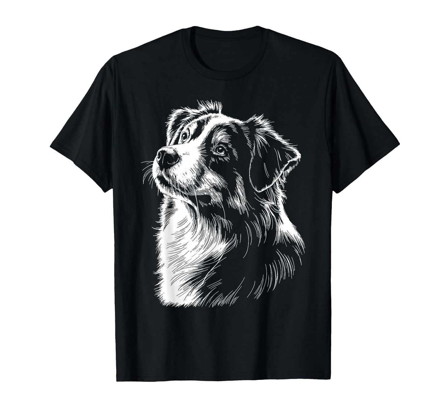 Australian Shepherd Silhouette Mini Aussie Vintage Graphic T-Shirt