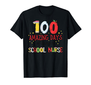 100 Days of Nurse Nursing School 100 Days of School T-Shirt