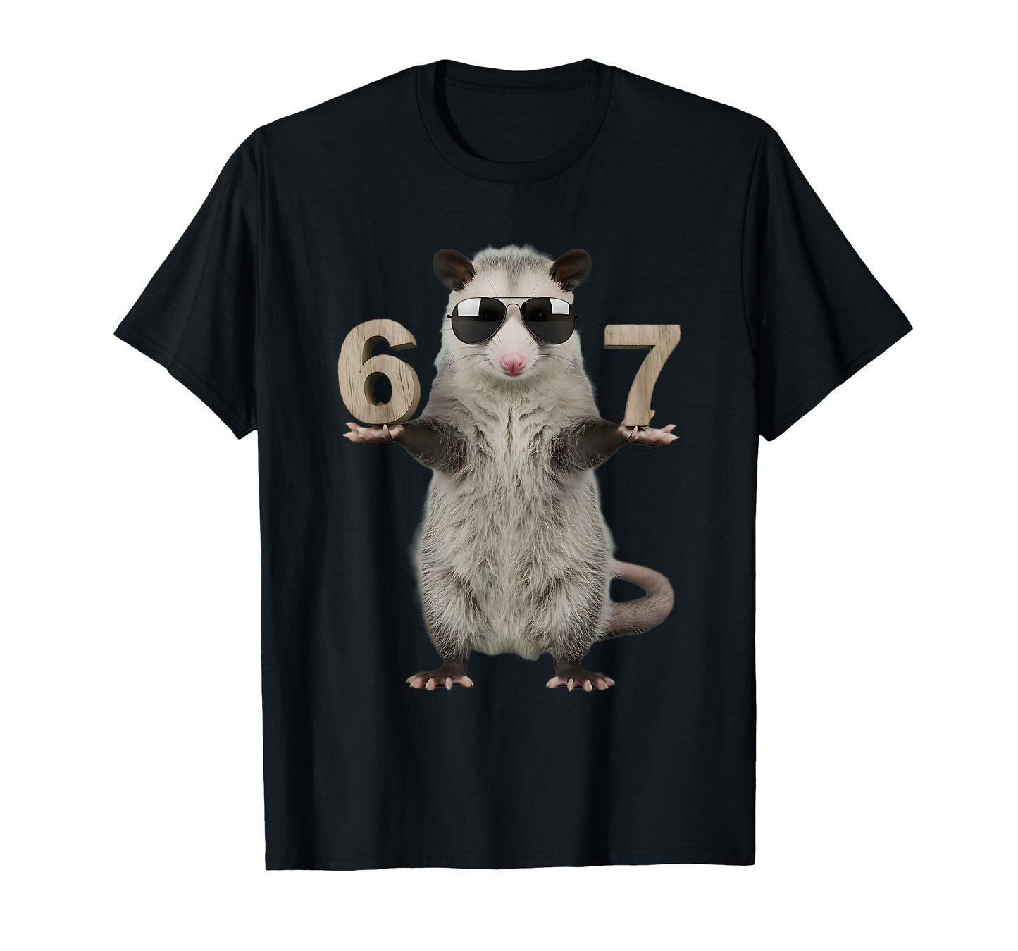 Cute Possum 67 Meme Six Seven 6-7 6/7 6 7 T-Shirt