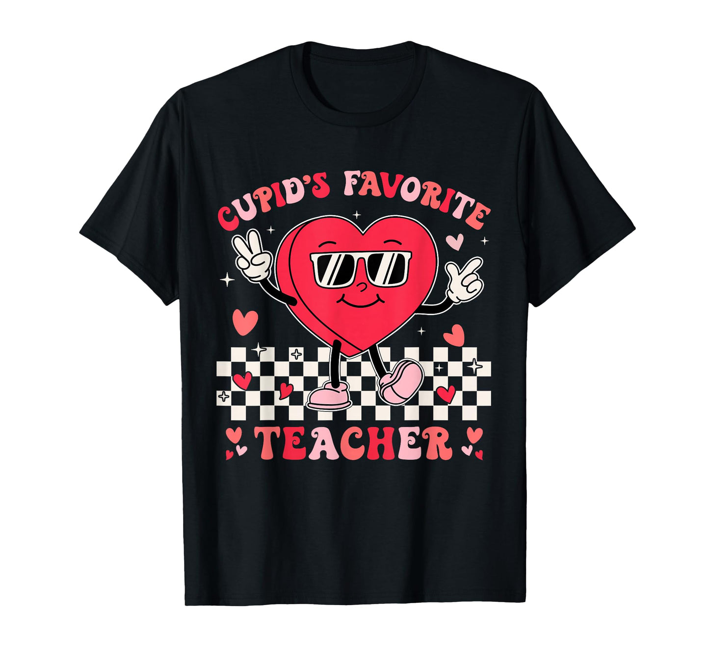 Cupid's Favorite Valentines Day for Men Women Teachers Kids T-Shirt