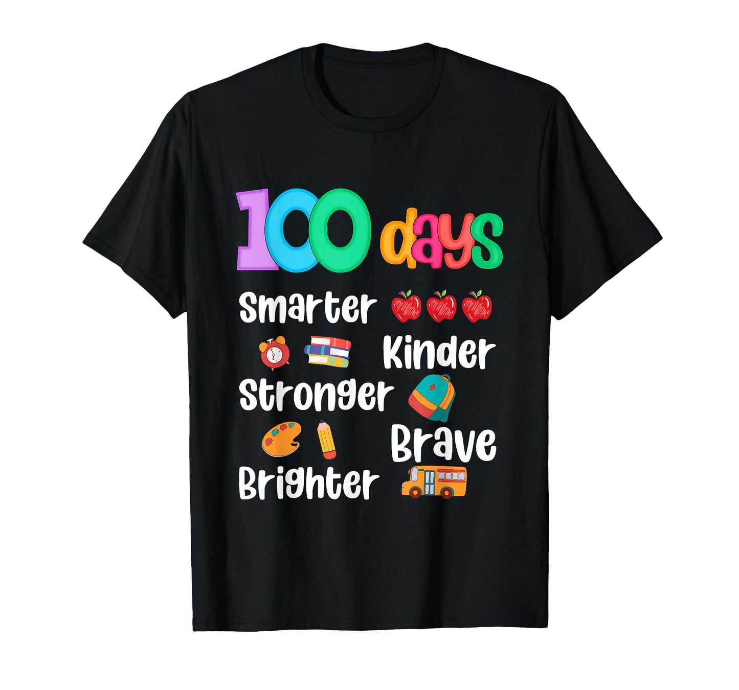 Happy 100 Days of School 100th Day of School Kids Boys Girls T-Shirt