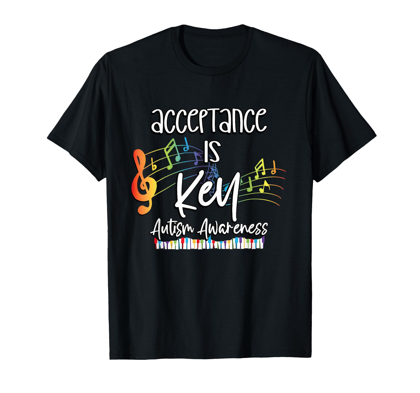 Acceptance is Key Autism Awareness Month Teachers Parents T-Shirt